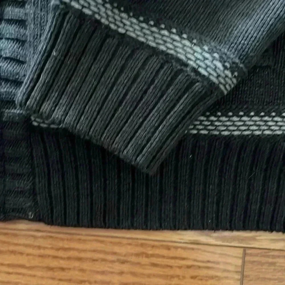 [M]Emanuel Ungaro Fleece Lined Cotton Knit Zip Up Heavy Sweater  Jacket - Picture 4 of 11